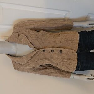 Calvin Klein Jeans Tan Eyelet Blazer Size Medium